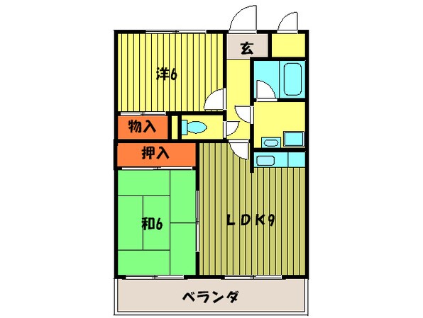 ファミーユ２の物件間取画像